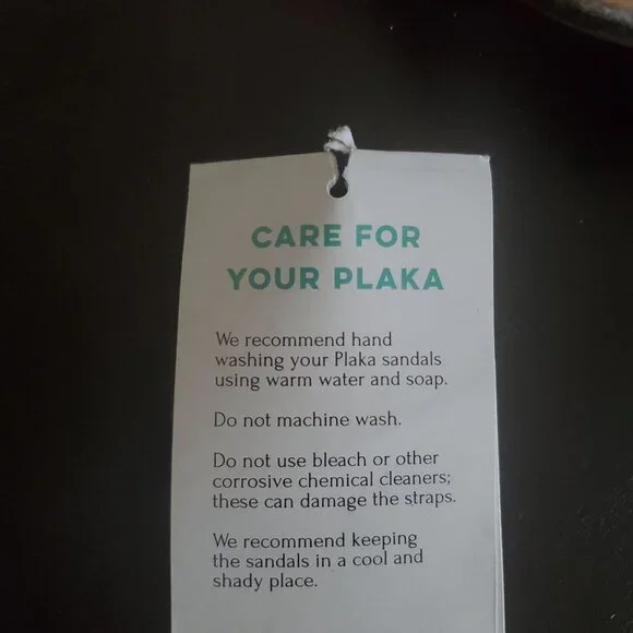 Plaka Flat Sandals Womens Slip-on size 11 brown color hand woven strappy new - Picture 11 of 12